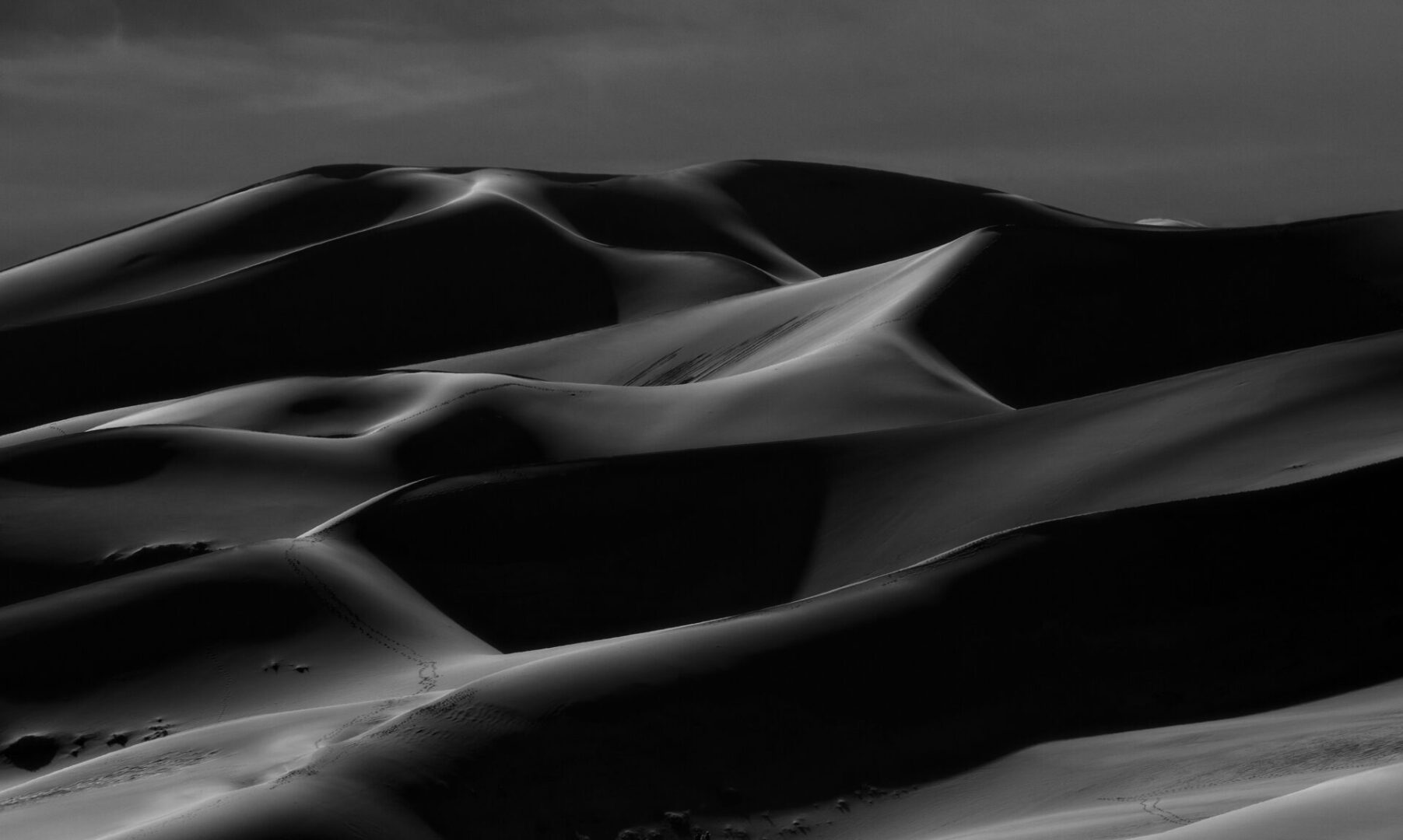 Sunset 1 Great Sand Dunes NP BW 5380